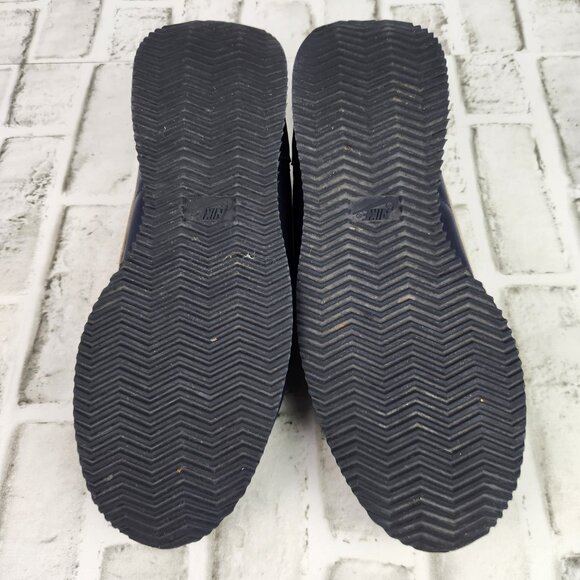 Nike Cortez Men's Sz 11.5 Midnight Navy Leather Athletic Sneaker Shoe 316419-40 - Picture 8 of 10